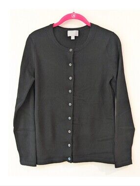 NEW PURE Collection Cashmere Crew Neck Cardigan